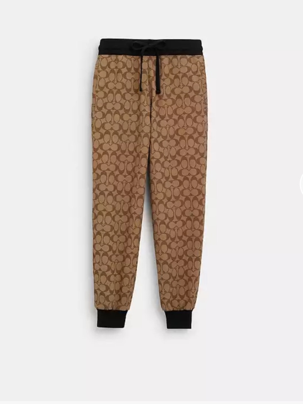 Coach Khaki Multi Signature Logo Joggers
